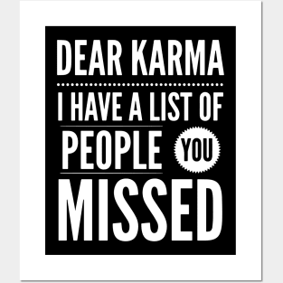 Dear Karma Posters and Art